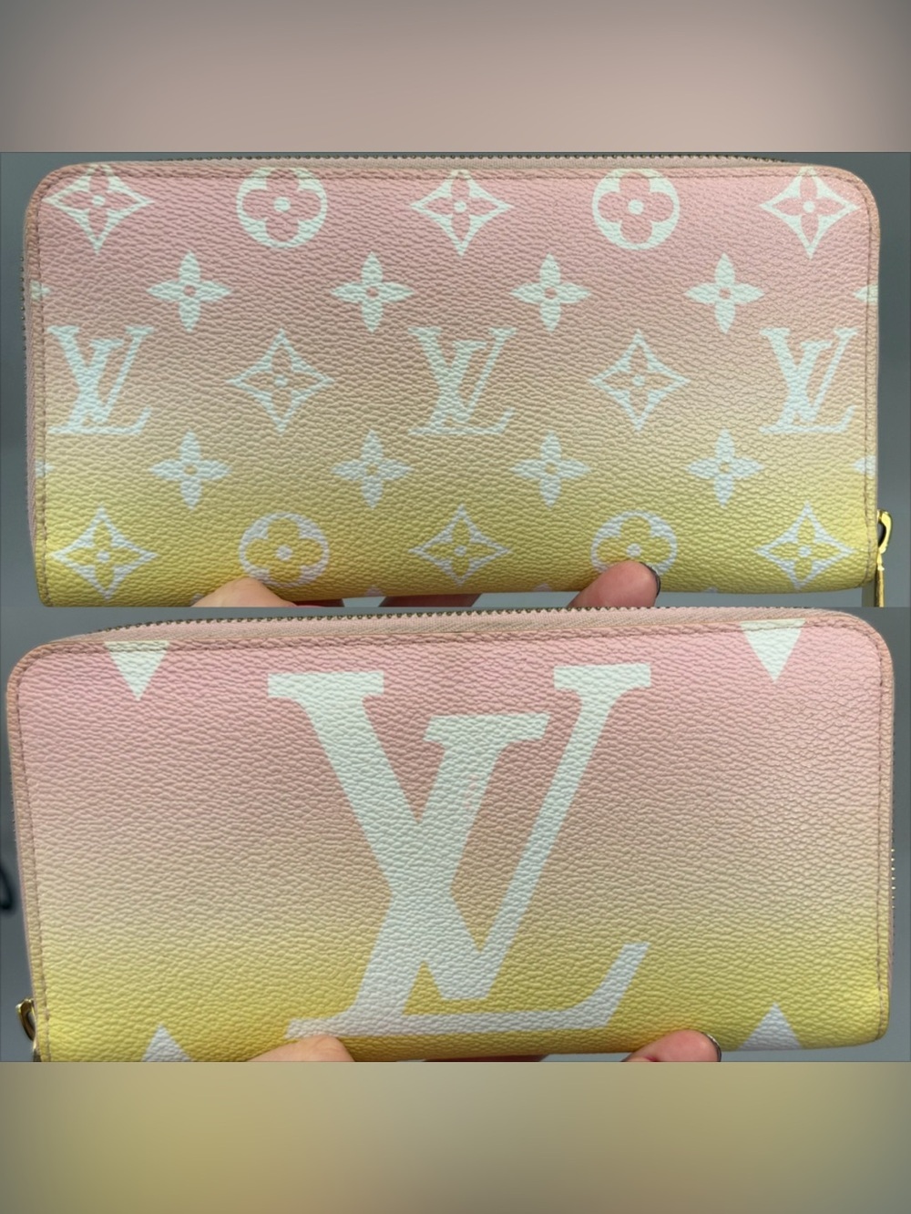 Louis Vuitton Monogram By The Pool Zippy Wallet, comes with dust bag/box